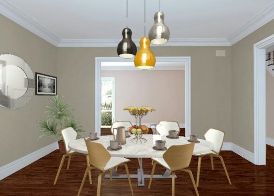 Dining/Meeting area Design Rendering