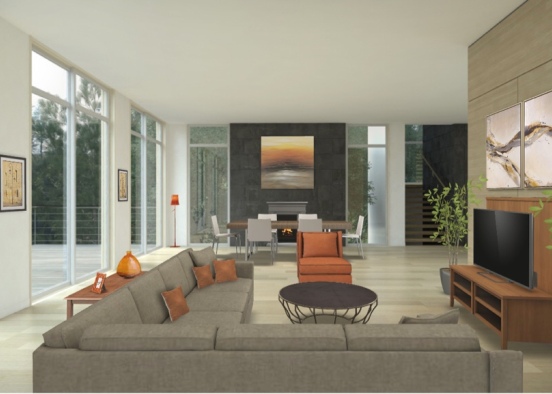 Orange living Design Rendering