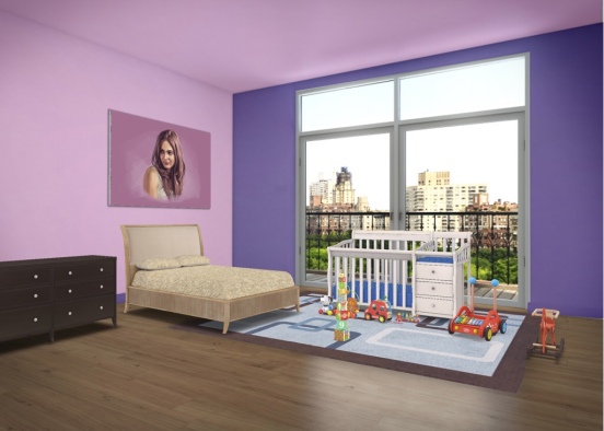 moms room with baby Elijah 💖 Design Rendering