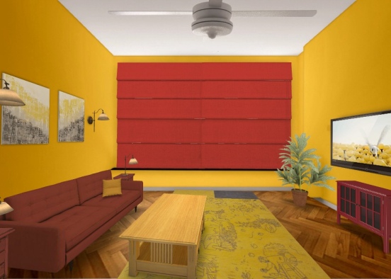 Yellow and red Design Rendering