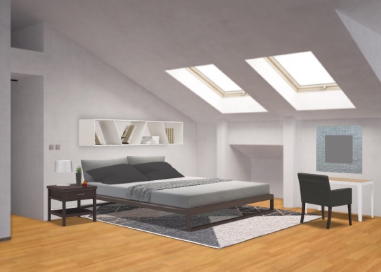 The brilliant bedroom  Design Rendering