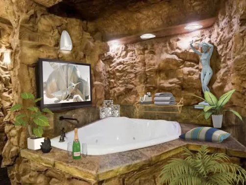 Romantic Grotto bathroom