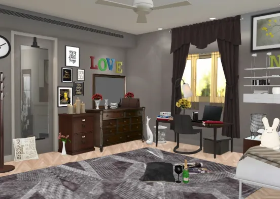 My beloved room 😇 Design Rendering