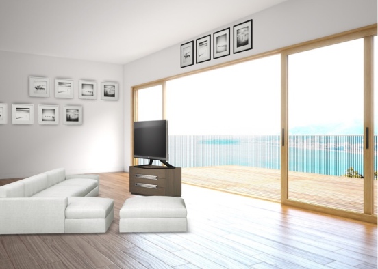 Beach Living room Design Rendering