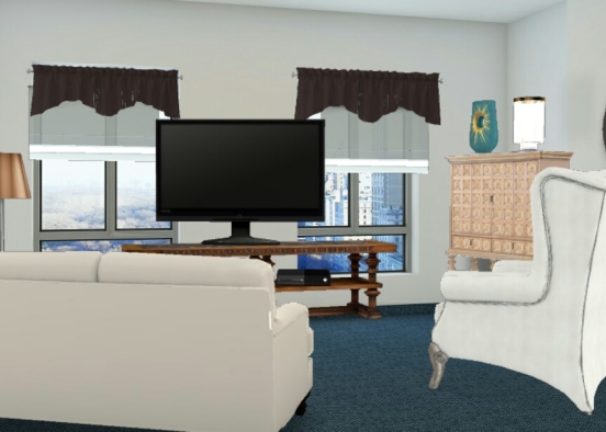 Carpeted apartment Design Rendering