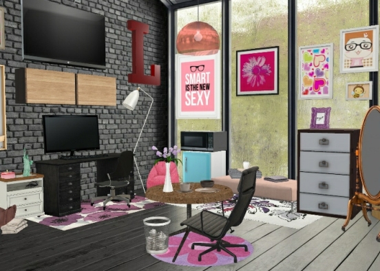 My who work space and clam down dreamspace Design Rendering