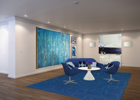 Синяя комната  Design Rendering