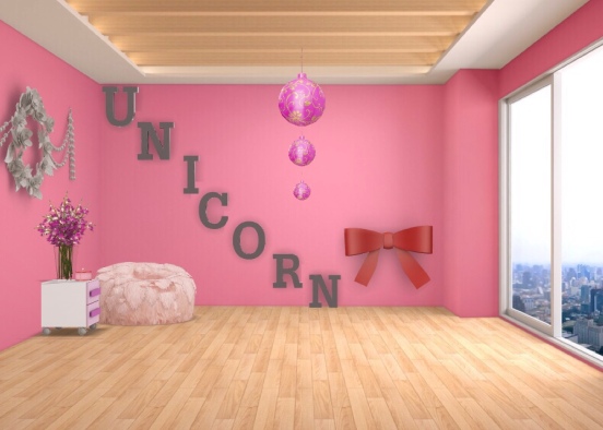 My Unicorn Room  Design Rendering