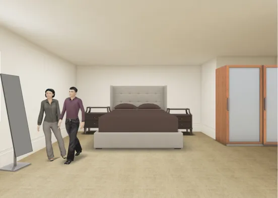 big small bedroom Design Rendering