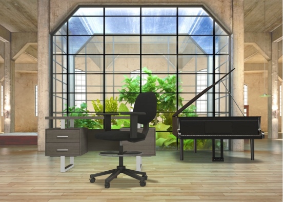The Nature mansion office Design Rendering