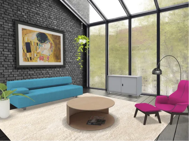 modern bright livingroom