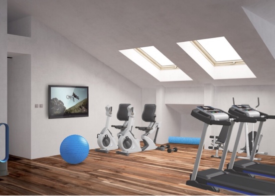 loft gym conversion Design Rendering