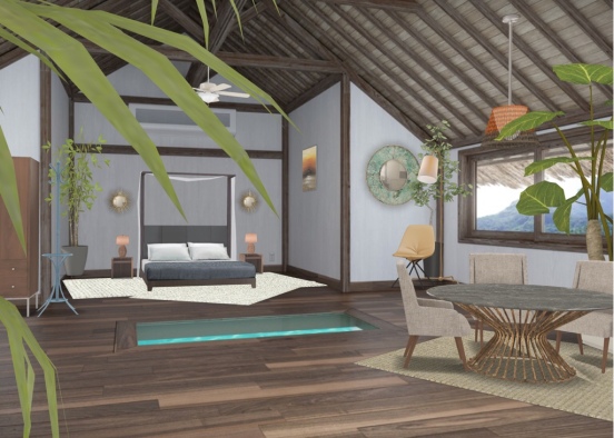 Chambre hawaienne  Design Rendering