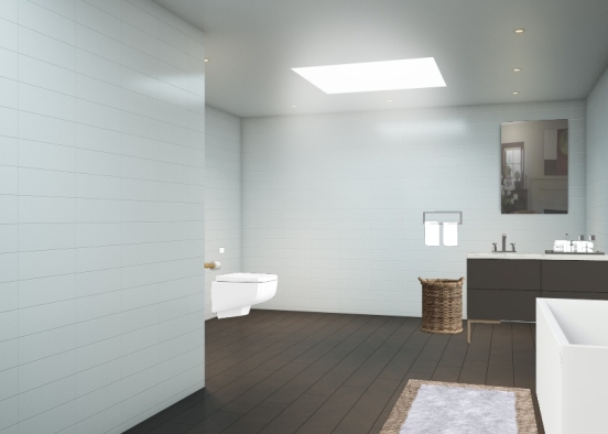 Bathroom greyscale  Design Rendering