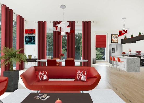 Love 4 All Things Red Design Rendering
