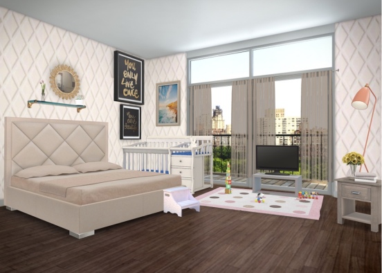 Single Mama Apartment  Design Rendering
