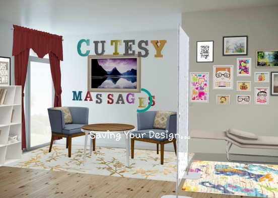 Massage room Design Rendering