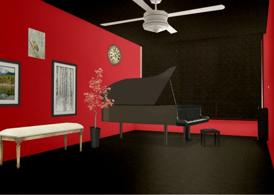 Красная комната Design Rendering