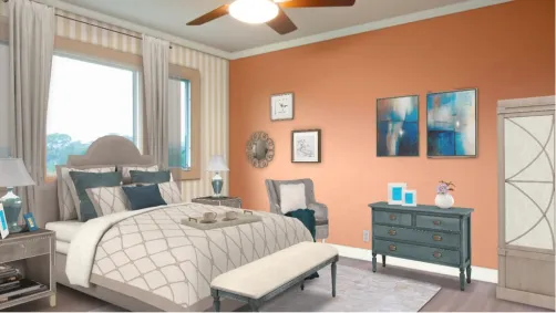 The peach bedroom 🍑 