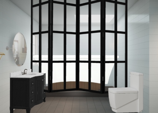 Interior design for bathroom Design Rendering