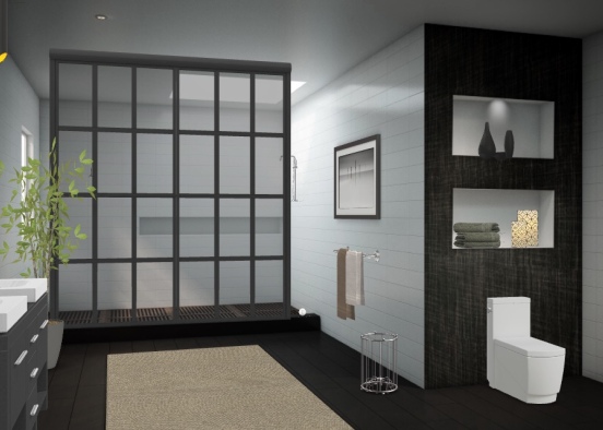 Spa bathroom Design Rendering