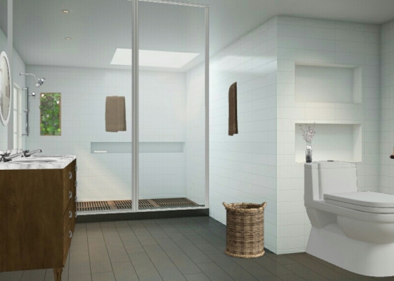 Banheiro luxuoso 😊😊😊 Design Rendering