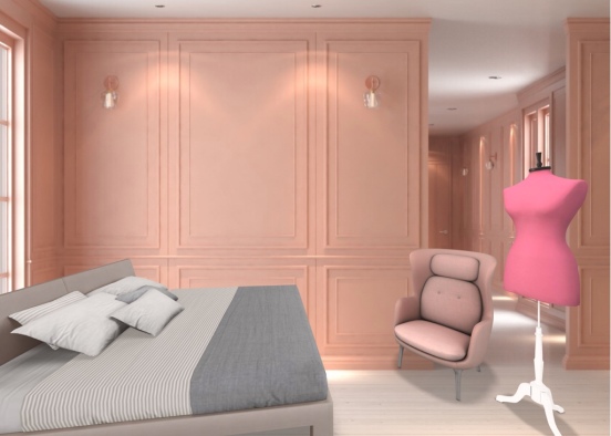 extra pink room Design Rendering
