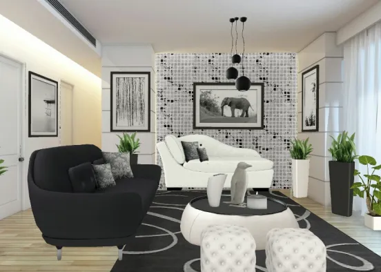 Black and white haven Design Rendering