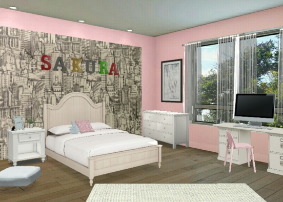 Sakura's Room Design Rendering