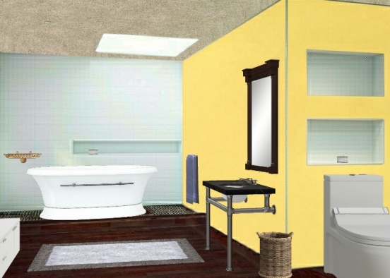 Bathroom Tuscan  Design Rendering
