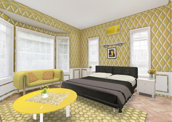 yellow is a bright colour  Design Rendering