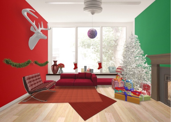 Christmas apartment Design Rendering