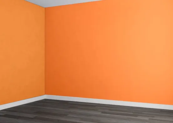 Orange walls Design Rendering