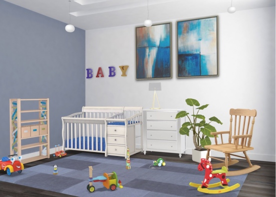 baby’s room Design Rendering