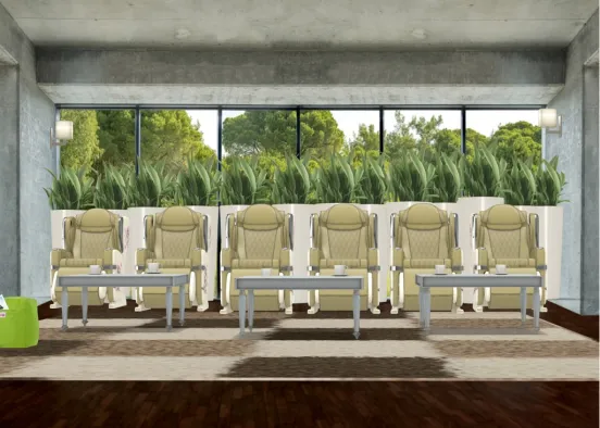A Waiting Room Design Rendering