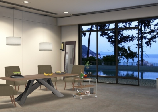 dining table  Design Rendering