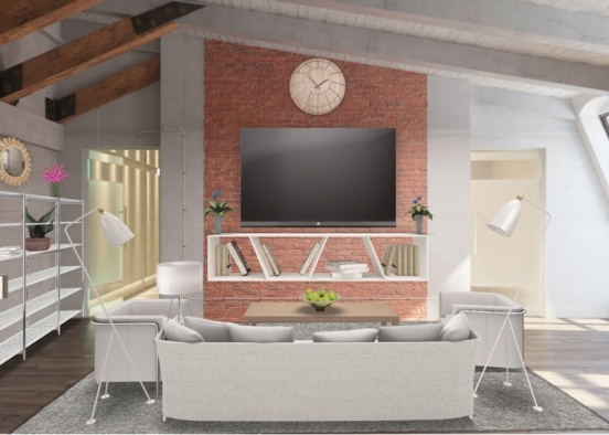 living room:) Design Rendering