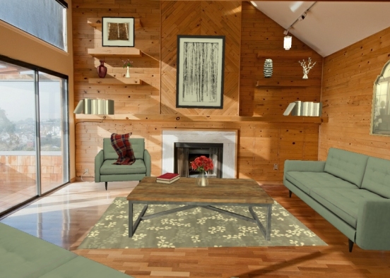 Log cabin Design Rendering