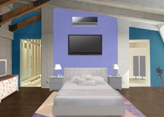 Classic bedroom Design Rendering