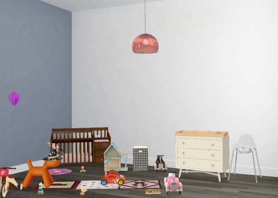 My dream baby girl room Design Rendering