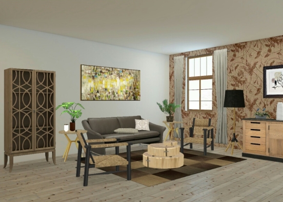 rural living room design Design Rendering