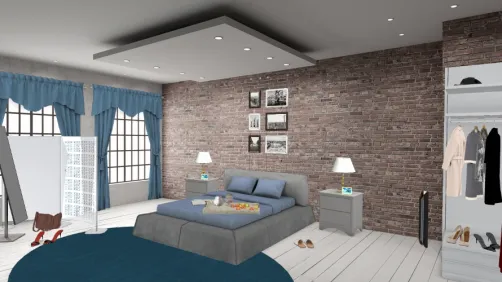 Chambre bleu