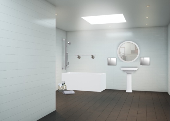 Collage Bathroom Design Rendering