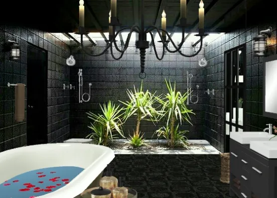 Organic Bath Design Rendering