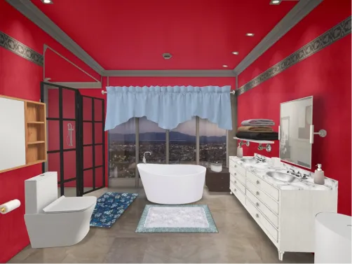 fancy bathroom
