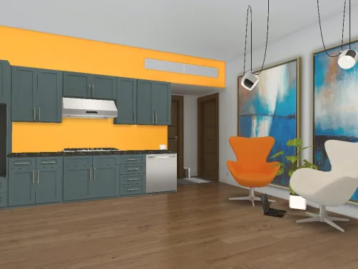 Small apartment kitchen 