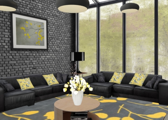 Black and.yellow Design Rendering