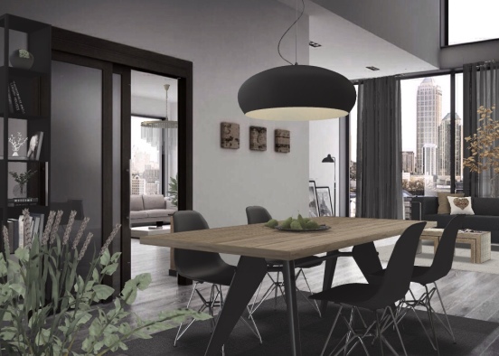 Project - Dining Room Design Rendering