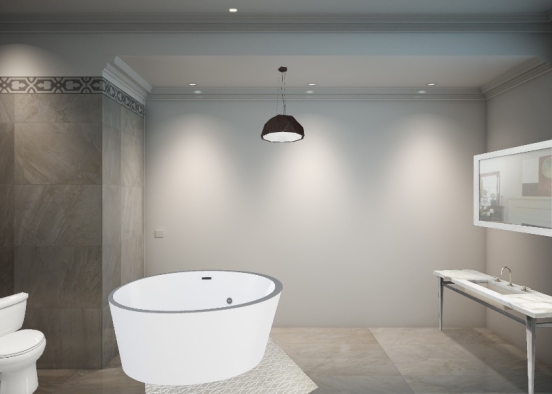 Salle de bain cosy Design Rendering