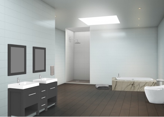 washroom  Design Rendering
